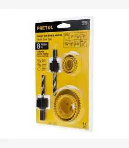 Set de 7 scies cloche et 1 mandrin