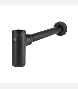 Siphon Lavabo En Laiton Avec Filtre 32 Mm Noir