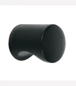 Bouton De Meuble Cylindre Noir