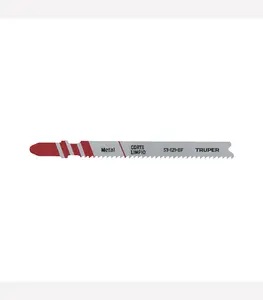 Set de 5 lames scie sauteuse 90 mm pour metal tige bim 12 DPI