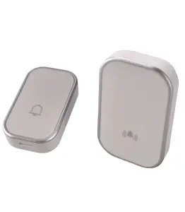 Sonnette sans fil 200M IP44 blanc