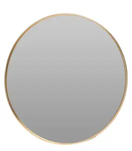 Miroir rond avec cadre doré 40 cm