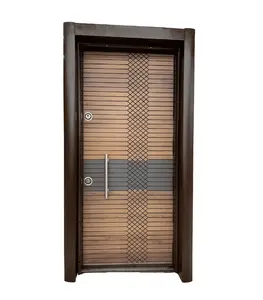 Porte blinde gauche acier+mdf 10mm 110x210x25cm