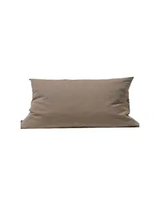 Coussin rempli de fibre taupe 30 x 50 cm