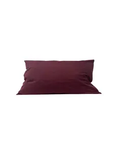 Coussin rempli de fibre bordeaux 30 x 50 cm