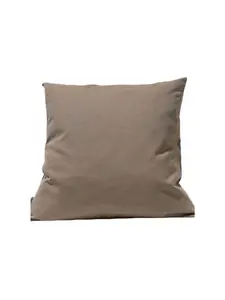 Coussin rempli de fibre taupe 45 x 45 cm