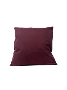 Coussin rempli de fibre bordeaux 45 x 45 cm