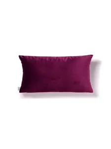 Coussin rempli de fibre violet aubergine 30 x 50 cm