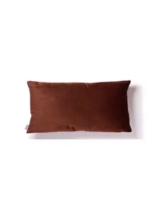 Coussin rempli de fibre marron 30×50 cm
