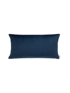 Coussin rempli de fibre bleu nuit 30 x 50 cm