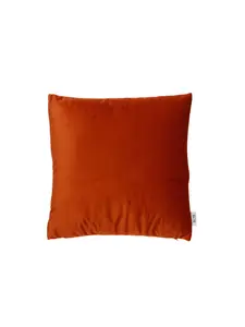 Coussin rempli de fibre orange brûlé 45×45 cm