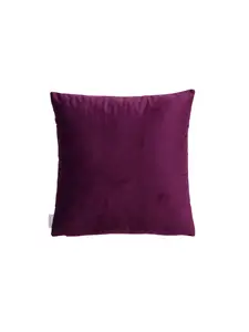 Coussin rempli de fibre violet aubergine 45x45cm