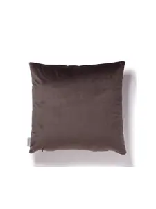 Coussin rempli de fibre 45x45cm marron chocolat