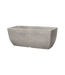 Pot Jardin 60X25X24Cm Gris Clair Calcaire