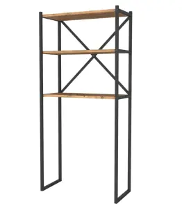 Organisateur à 3 étagères de salle de bain en métal PIN 160x66x34 cm