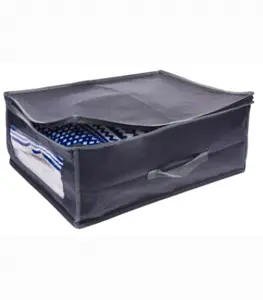 Housse De Rangement Avec Fenêtre 50X38Xh20Cm Noir