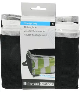 Sac De Rangement Noir 45X30X20Cm
