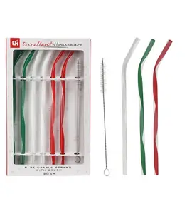 Ensemble de Pailles 6Pcs et Brosse