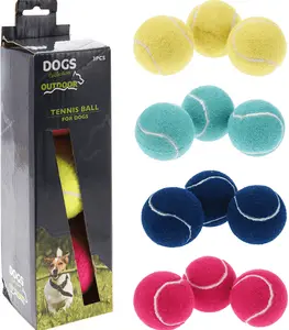 Set De 3 Balles De Tennis Pour Chien