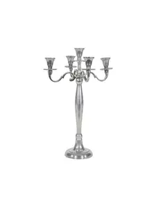 Chandelier classique en aluminium argenté 42 cm