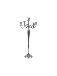Chandelier classique en aluminium argenté 79 cm