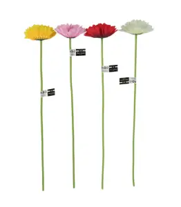 Fleur artificielle gerbera 50 cm 4 assorti