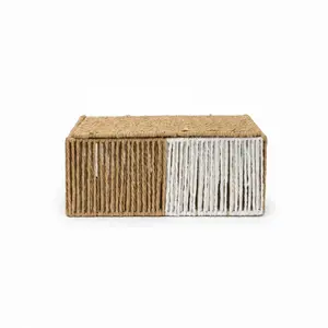 PANIER EN CORDE DE PAILLE 30x19x13cm