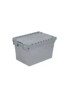 Boîte En Plastique Fermée 40 X 60 Cm Grise