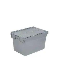 Boîte En Plastique Fermée 40 X 60 X 35Cm Grise