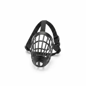 Muselière en plastique et nylon taille M noir