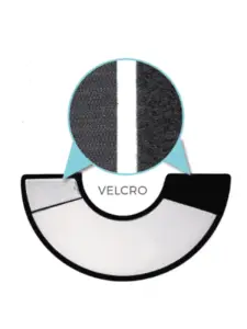 Collier chirurgical avec fermeture velcro et bordure taille M