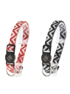 Collier pour chat imprimé mosaique couleurs assorties