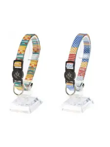 Collier pour chat imprimé tribu couleurs assorties