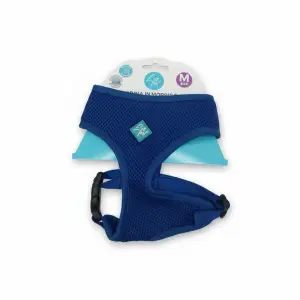 HARNais DOUX EN MAILLE BLEU M 41-48 CM