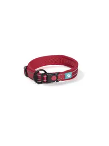 Collier en nylon et maille rouge taille XXXL