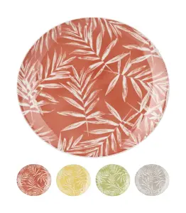 Assiette en porcelaine 27cm 4 assorties