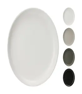 Assiette en grès 27cm 4 assorties