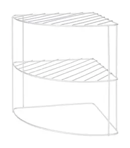 Étagère d'angle de cuisine en métal 23 x 23 x 21 cm