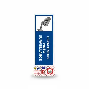 Espace Sous Video Surveillance 21X7,5 Cm