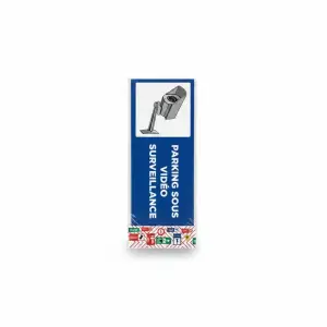 Parking Sous Video Surveillance 28,5X12,5 Cm