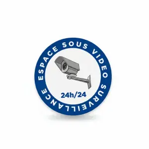 Espace Sous Video Surveillance 24H/24 25Cm