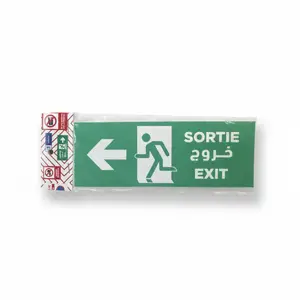 Sortie De Secours A Gauche 21X7,5 Cm