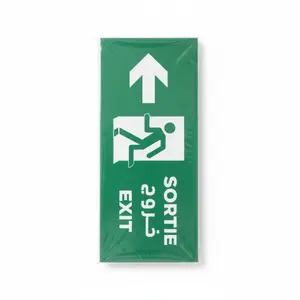 Sortie De Secours A Gauche 28,5X12,5 Cm