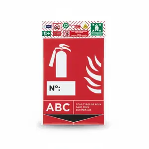 Extincteur Tous Type De Feu D150X210Mm