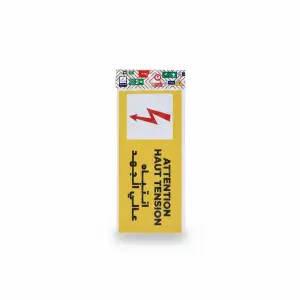 Haut Tension Attention Danger De Mort 28,5X12,5