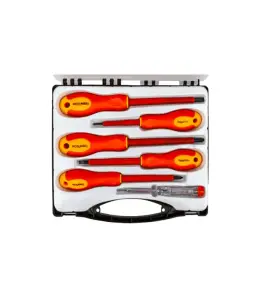 Jeu de 6 tournevis isolés