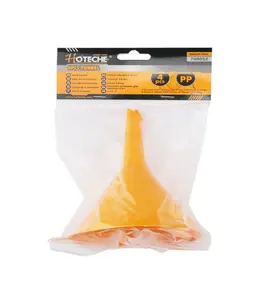 Entonnoir en plastique 4 pièces en polypropylène jaune