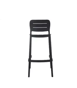 Tabouret De Bar En Polypropylène 48X50X103.6 Cm Noir
