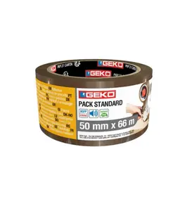 Ruban adhésif d’emballage havane 50 mm x 66 m standard pack