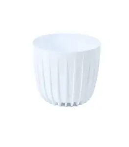 Pot De Fleur Cover Low Mira 200 Mm Blanc
